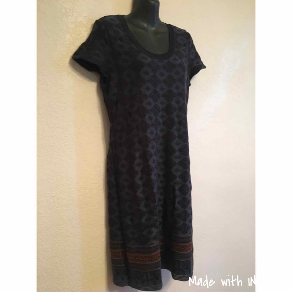 Peruvian Connection midi dress Large Pima cotton